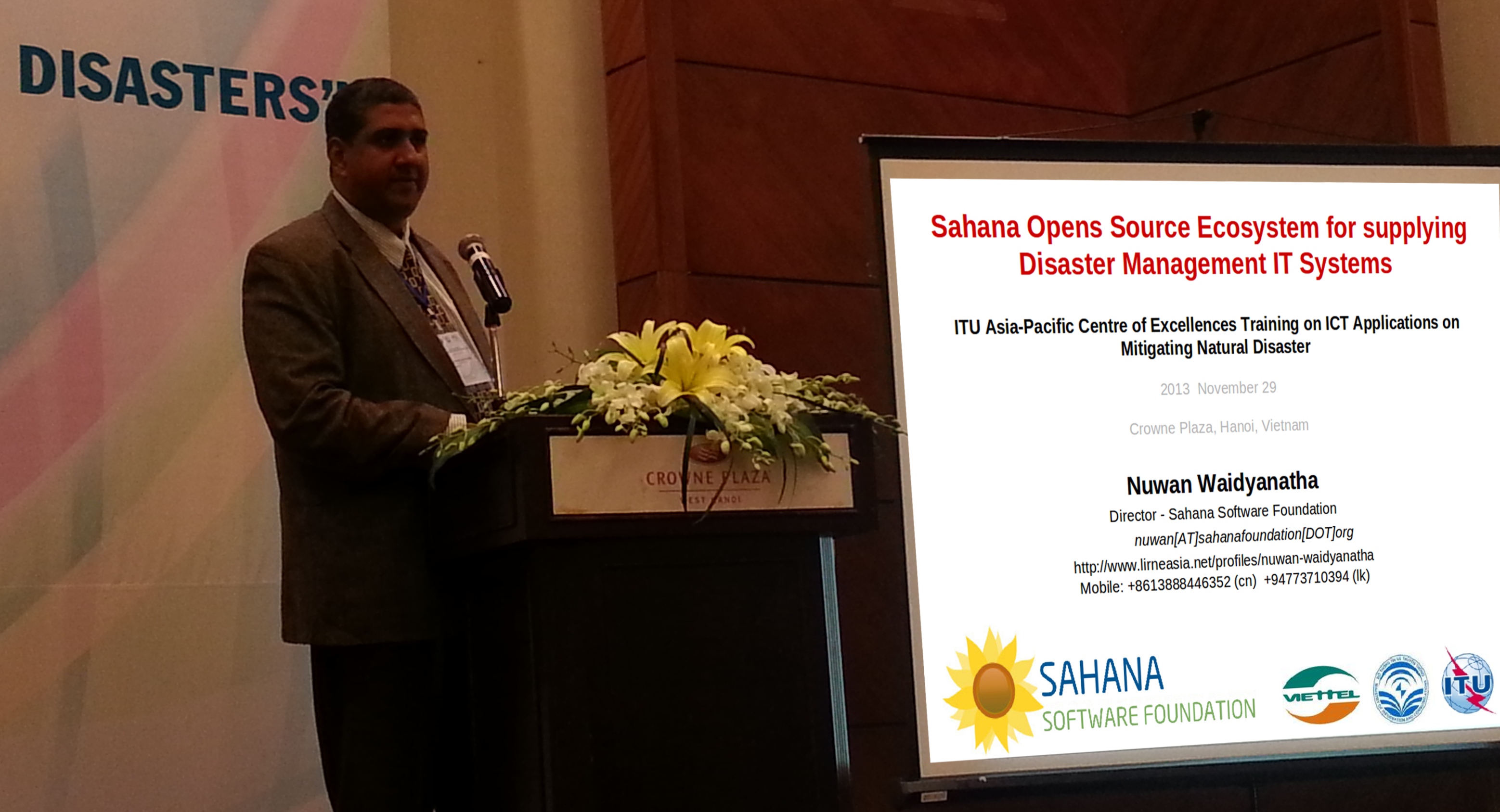 The Sahana Ecosystem for Disaster Mitigation presented @ITU in Hanoi